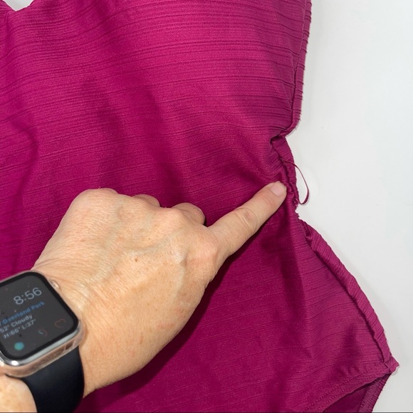 NEW Sea Level Belted Wireless One-piece Swimsuit In Ruby - Picture 7 of 16